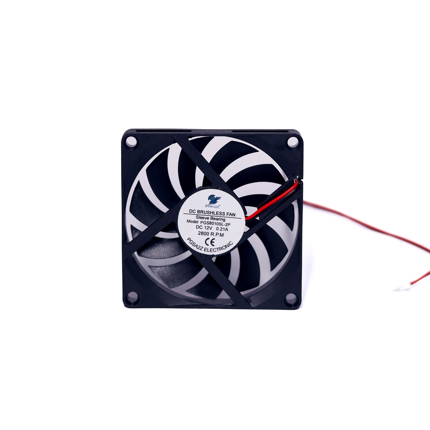 DC Axial Fan 80x10mm (Slim) – 12V, Sleeve Bearing