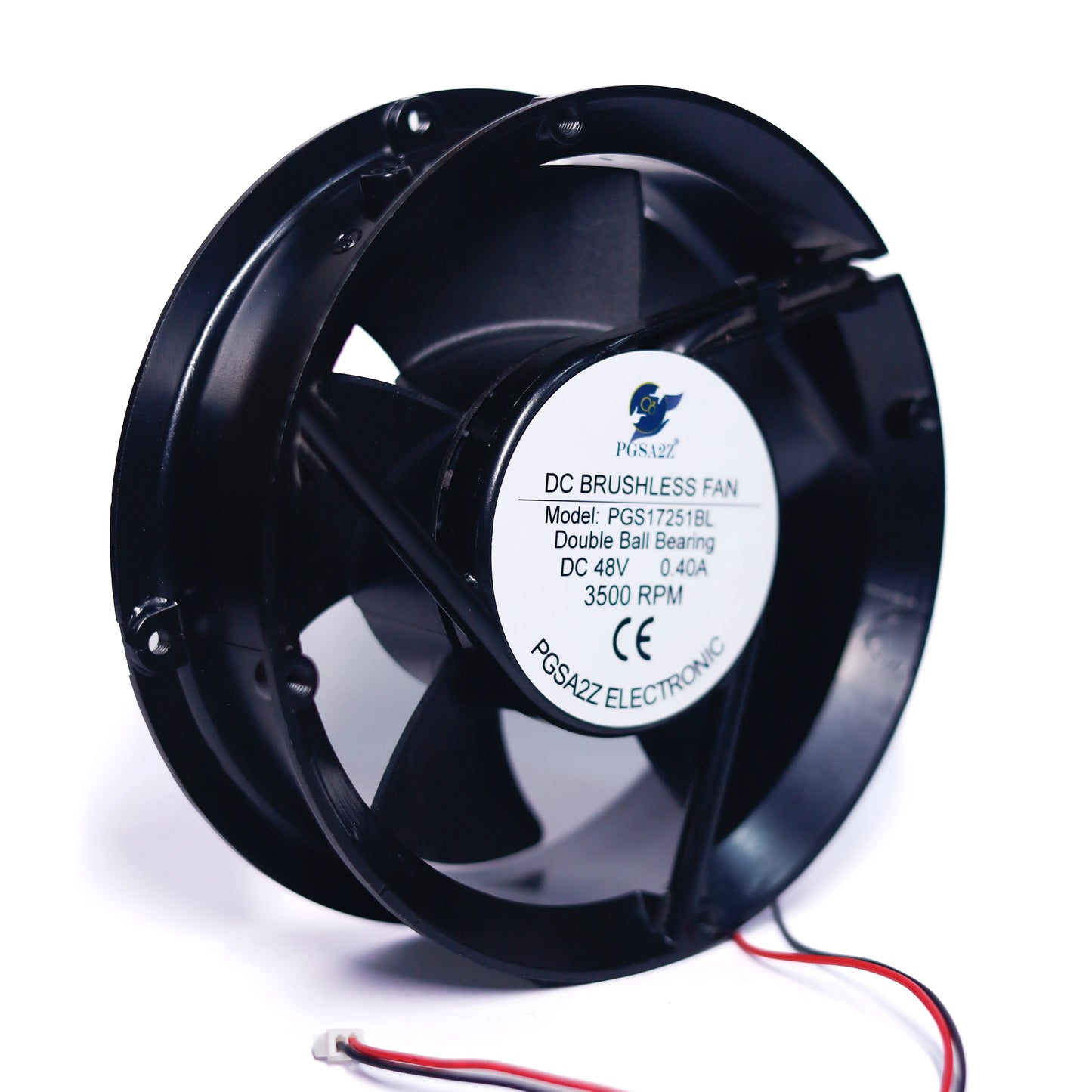 DC Axial Fan 172mm (Round Guard) – 48V, 3500RPM