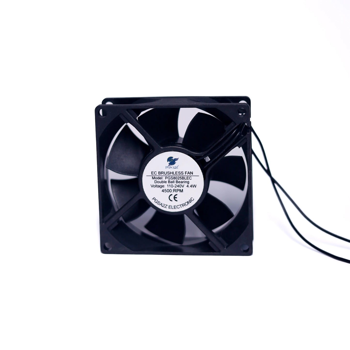 EC Axial Fan 80mm – 110-240V AC, 4500RPM
