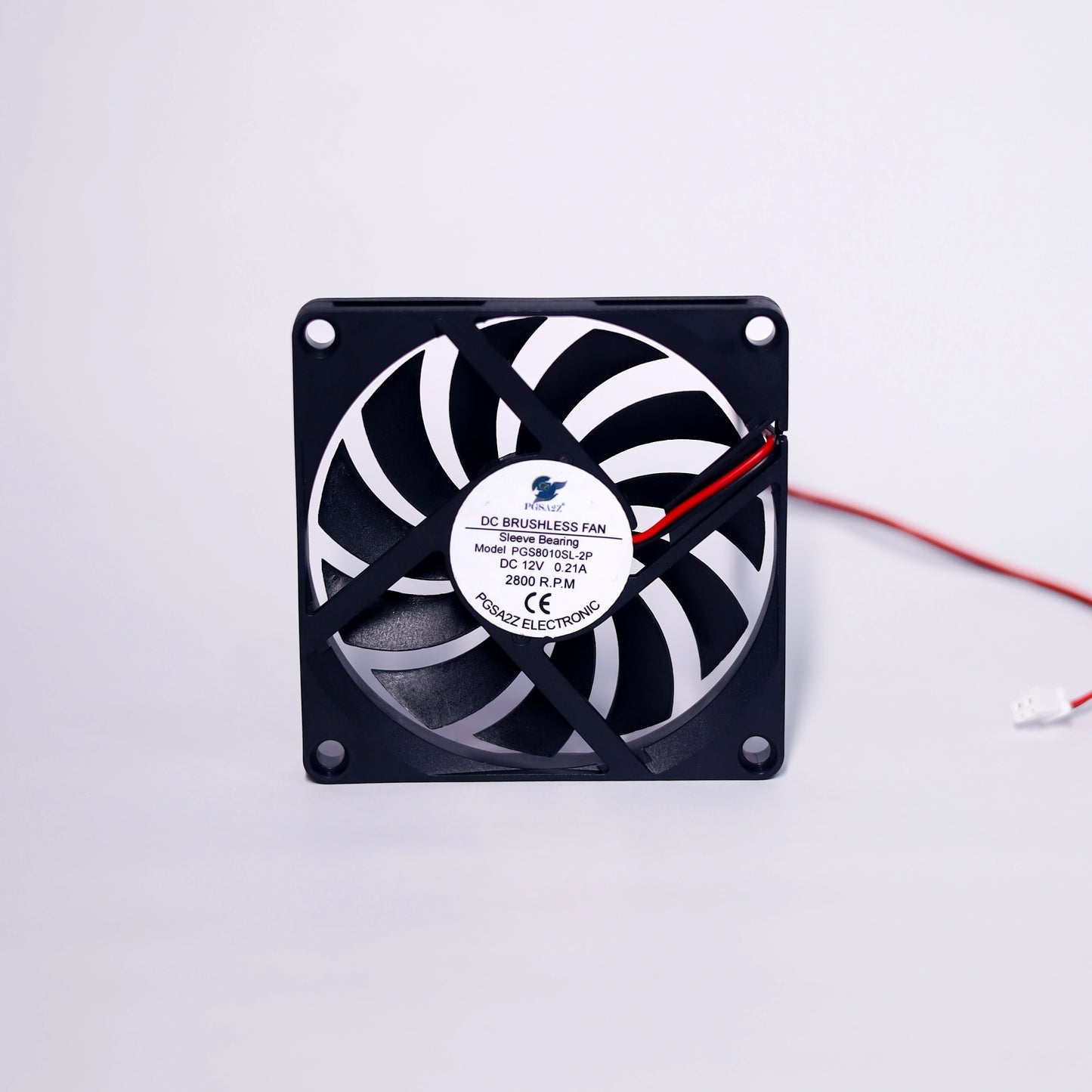 DC Axial Fan 80x10mm (Slim) – 12V, Sleeve Bearing