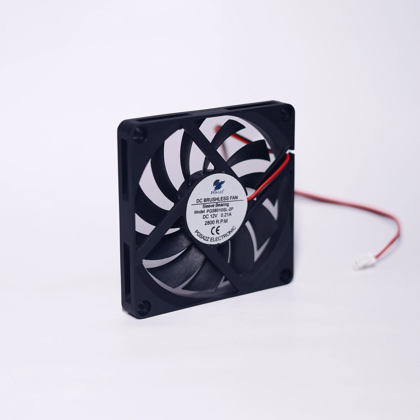 DC Axial Fan 80x10mm (Slim) – 12V, Sleeve Bearing