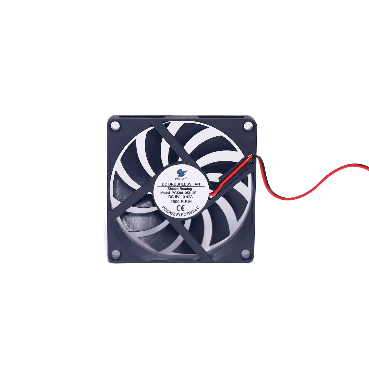 DC Axial Fan 80x10mm (Slim) – 5V, Sleeve Bearing