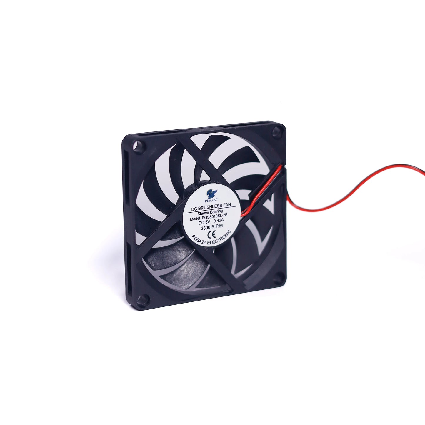 DC Axial Fan 80x10mm (Slim) – 5V, Sleeve Bearing