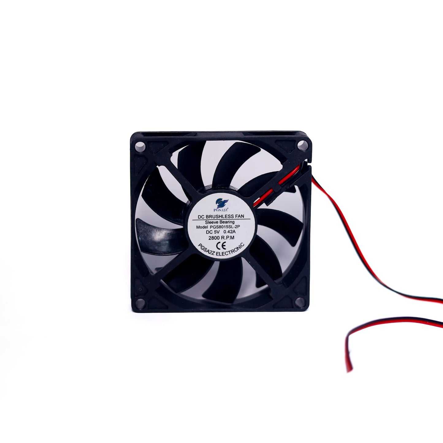 DC Axial Fan 80x15mm (Slim) – 5V, Sleeve Bearing