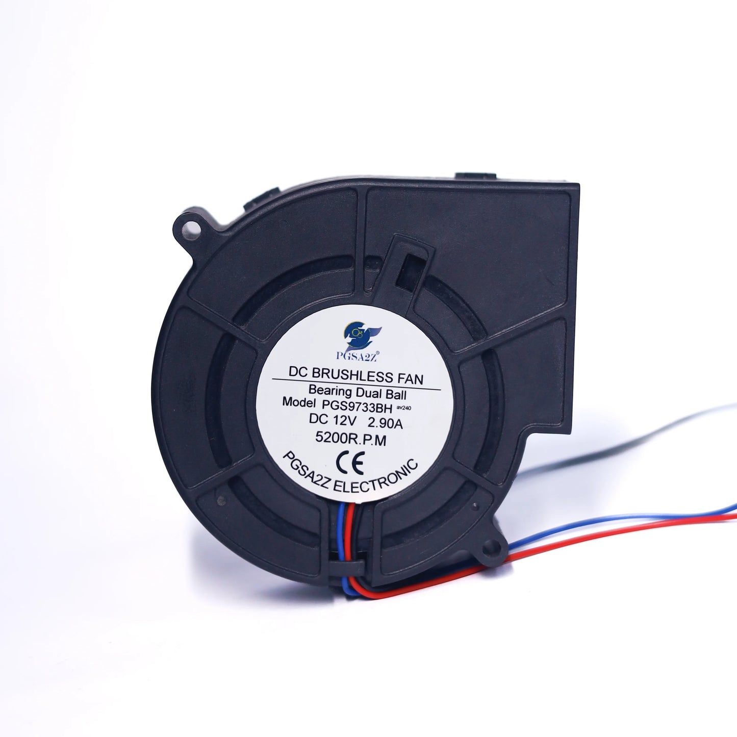 DC Blower Fan 97mm – 12V, 2.90A, 5200RPM