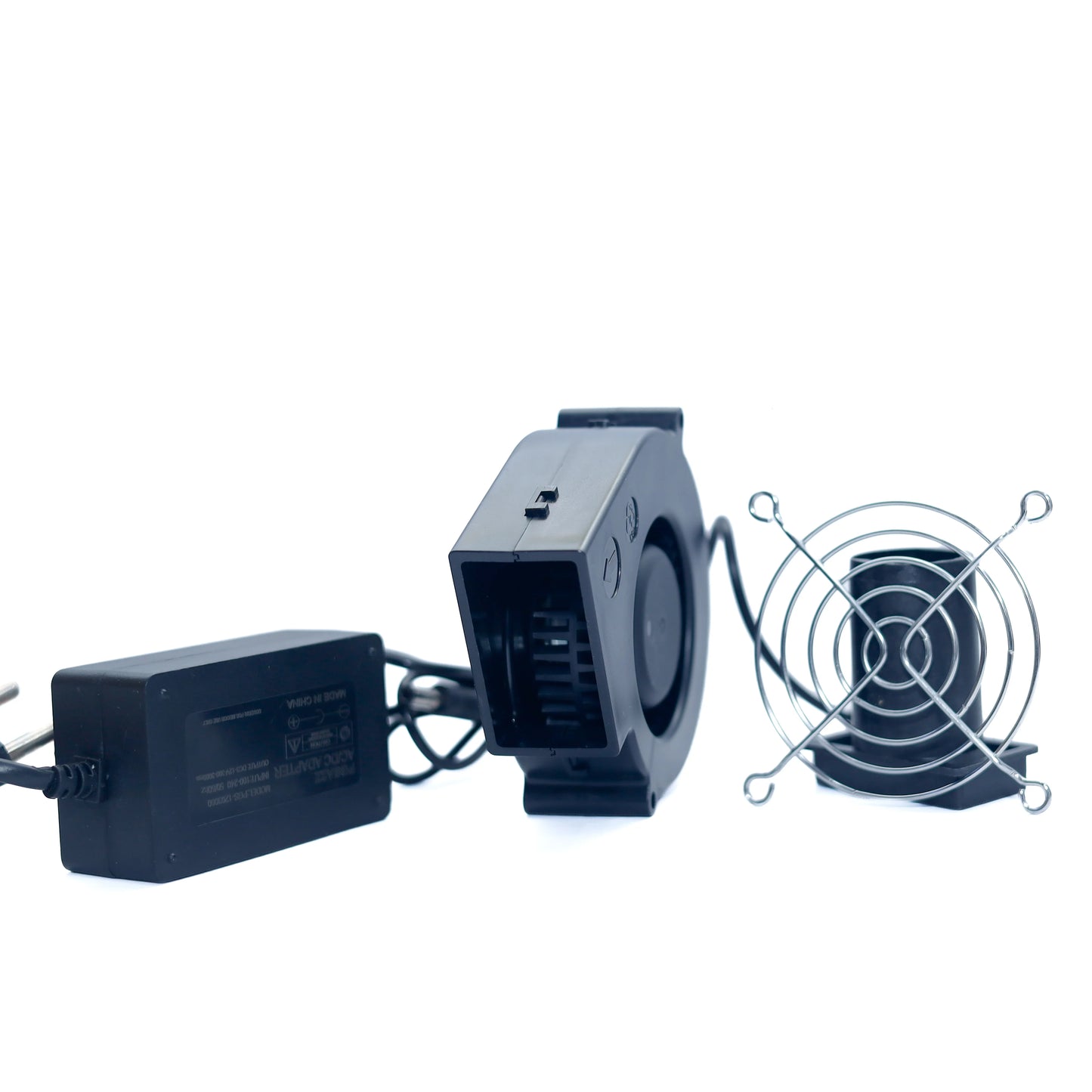 DC Blower Fan 97mm – 12V, 6000RPM (with Controller + Wire Grille)