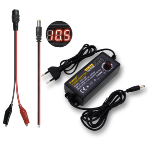 3V-12V 5A 60W Adjustable Power Supply with LED Display  Universal AC Adapter 100-240V to 3-12V
